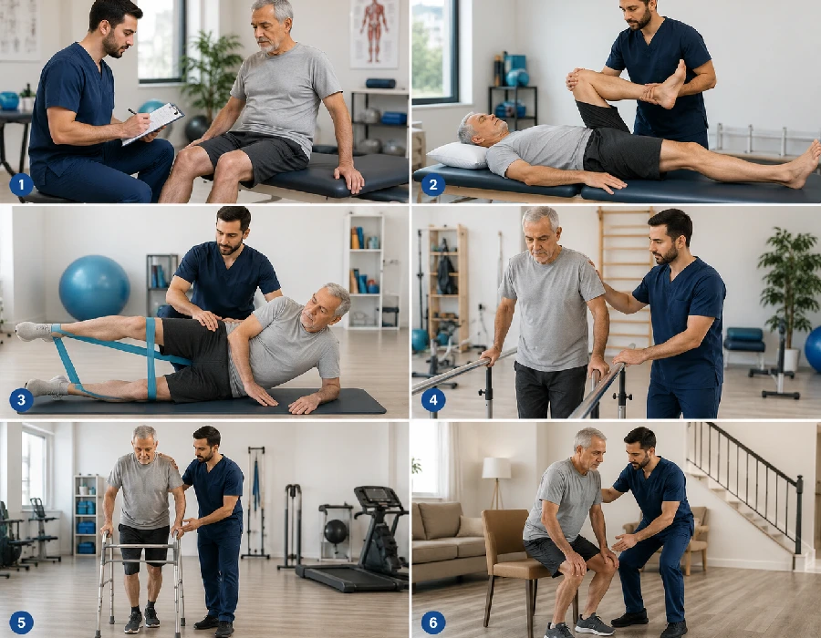 فرآیند فیزیوتراپی برای شکستگی لگن